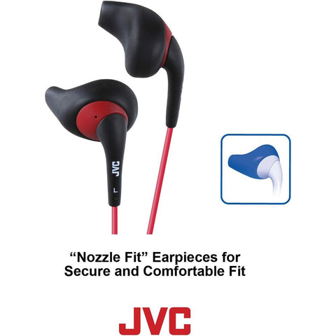 JVC - Écouteurs Intra-Auriculaire Gumy Sport avec Microphone et Télécommande Intégré, Noir