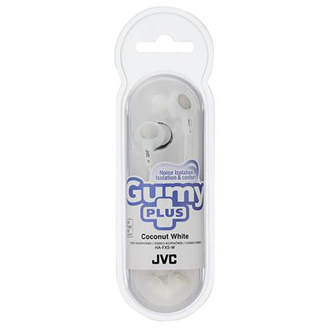 JVC - Écouteurs Intra-Auriculaires Filaire Gumy Plus, Blanc