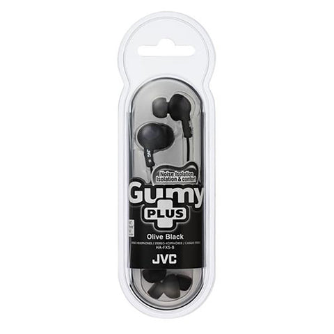 JVC - Écouteurs Intra-Auriculaires Filaire Gumy Plus, Noir