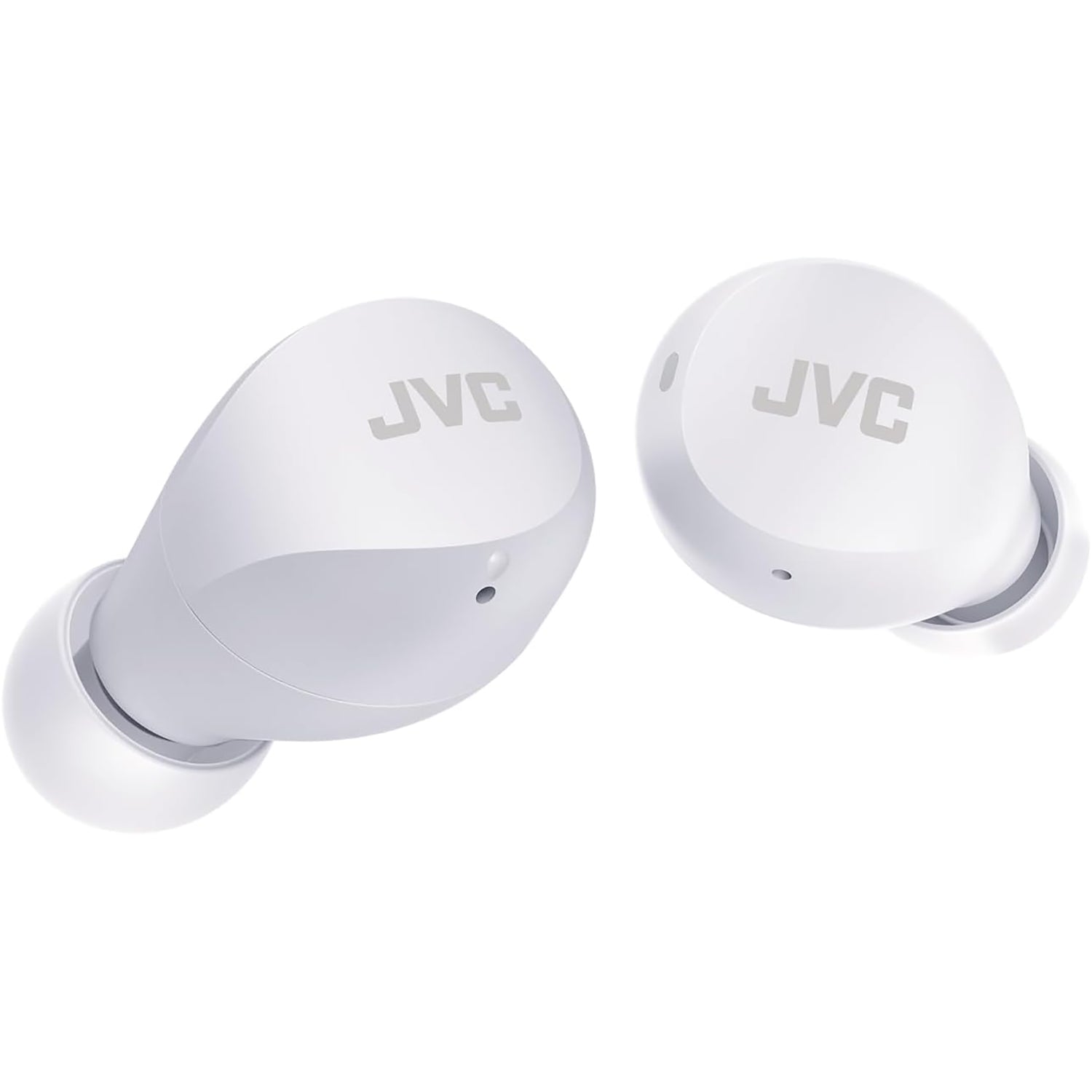 JVC - Écouteurs Intra-Auriculaires Sans-Fil Gumy Avec Boitier de Recharge et Microphone Intégré, Blanc - Simple Boutique