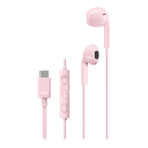 JVC - Écouteurs Intra-Auriculaires USB Type-C avec Microphone et Télécommande Intégré, Rose - Simple Boutique