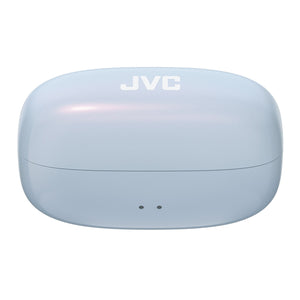 JVC - Écouteurs Nearphones Sans-Fil Édition Perle avec Boitier de Recharge et Microphone Intégré, Bleu Éternel - Simple Boutique