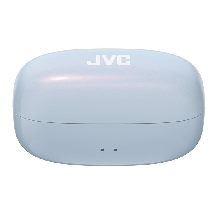 JVC - Écouteurs Nearphones Sans-Fil Édition Perle avec Boitier de Recharge et Microphone Intégré, Bleu Éternel - Simple Boutique