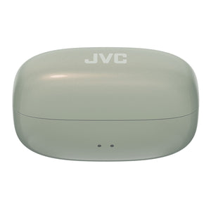 JVC - Écouteurs Nearphones Sans-Fil Édition Perle avec Boitier de Recharge et Microphone Intégré, Olive Salée - Simple Boutique