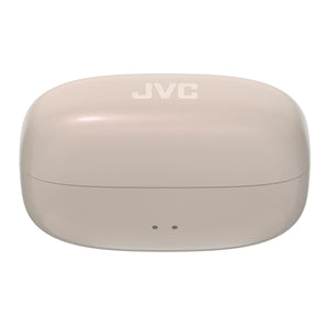 JVC - Écouteurs Nearphones Sans-Fil Édition Perle avec Boitier de Recharge et Microphone Intégré, Pêche Sablée - Simple Boutique