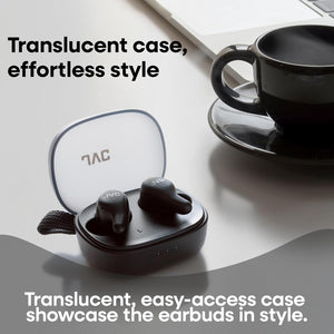 JVC - Écouteurs Sans Fil Gumy Premium Bluetooth ANC, 26H Autonomie, Noir Olive - HA-A23T-B - Simple Boutique