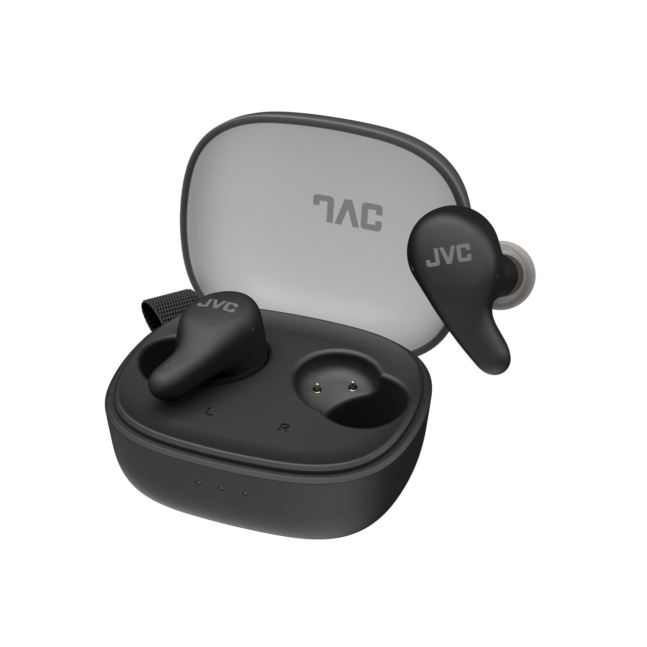 JVC - Écouteurs Sans Fil Gumy Premium Bluetooth ANC, 26H Autonomie, Noir Olive - HA-A23T-B - Simple Boutique