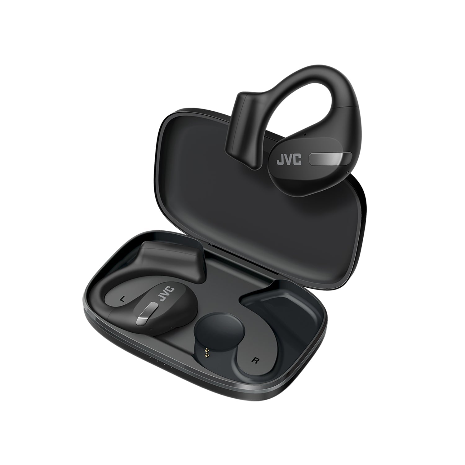 JVC - Écouteurs Sans-Fil Intra-Auriculaires, Bluetooth 5.3 avec Microphone et Boitier de Chargement, Noir - Simple Boutique
