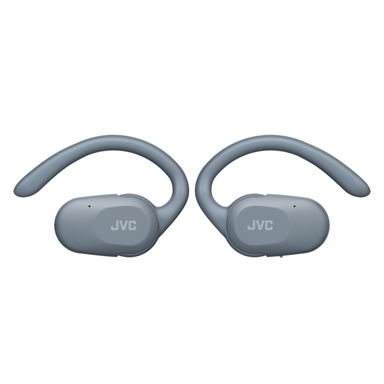 JVC - Écouteurs Sans Fil à Oreille Ouverte Nearphones avec Boitier de Reacharge, Bleu - Simple Boutique