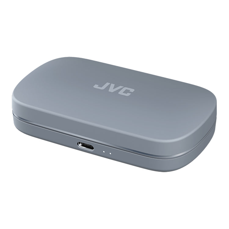 JVC - Écouteurs Sans Fil à Oreille Ouverte Nearphones avec Boitier de Reacharge, Bleu - Simple Boutique