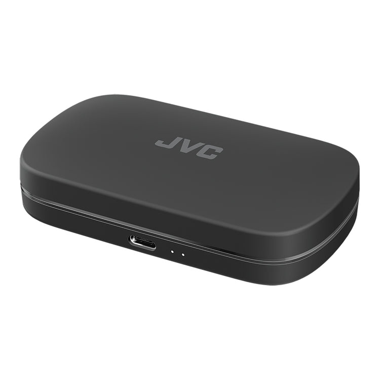 JVC - Écouteurs Sans Fil à Oreille Ouverte Nearphones avec Boitier de Reacharge, Noir - Simple Boutique