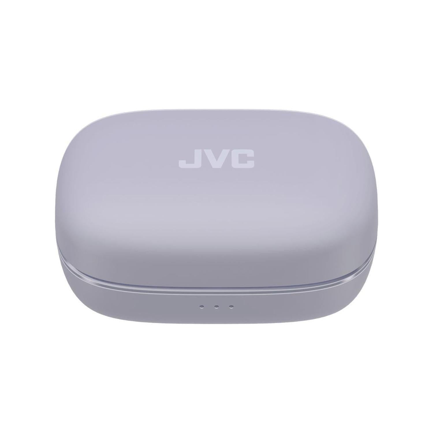 JVC - Écouteurs Sport Sans Fil avec Réduction Active du Bruit, Mode Ambiant, Crochets d’Oreille, 30h Autonomie, IPX5, Bluetooth 5.1, Violet - HA-EC75T-V - Simple Boutique