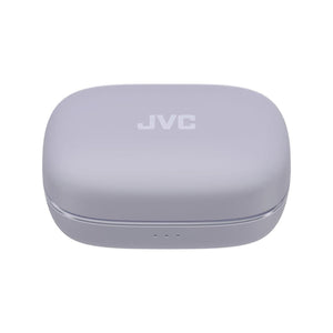 JVC - Écouteurs Sport Sans Fil avec Réduction Active du Bruit, Mode Ambiant, Crochets d’Oreille, 30h Autonomie, IPX5, Bluetooth 5.1, Violet - HA-EC75T-V - Simple Boutique