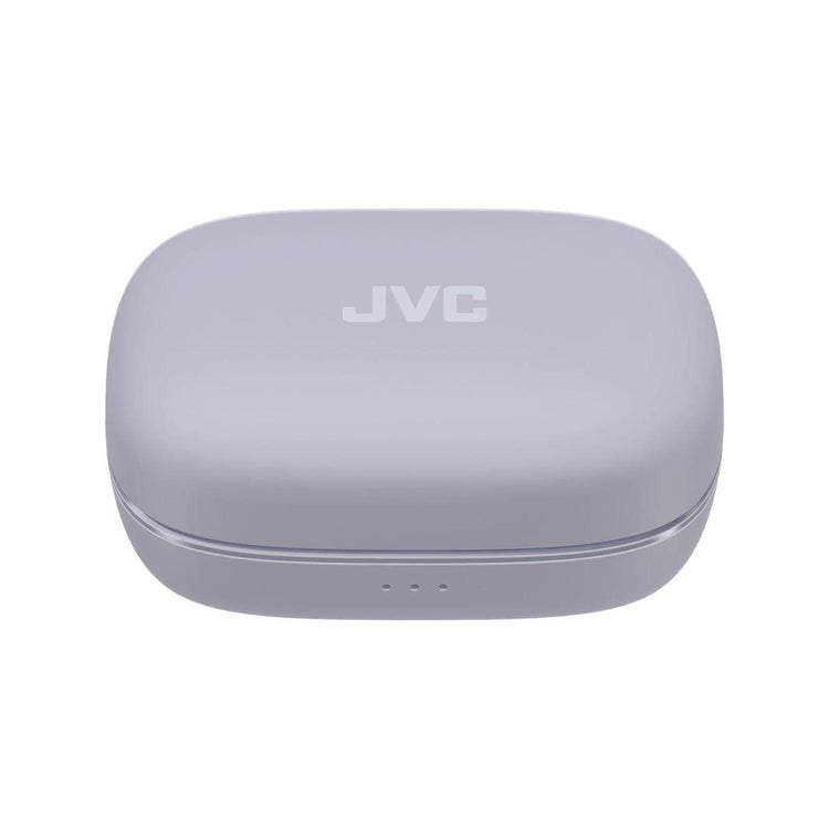 JVC - Écouteurs Sport Sans Fil avec Réduction Active du Bruit, Mode Ambiant, Crochets d’Oreille, 30h Autonomie, IPX5, Bluetooth 5.1, Violet - HA-EC75T-V - Simple Boutique