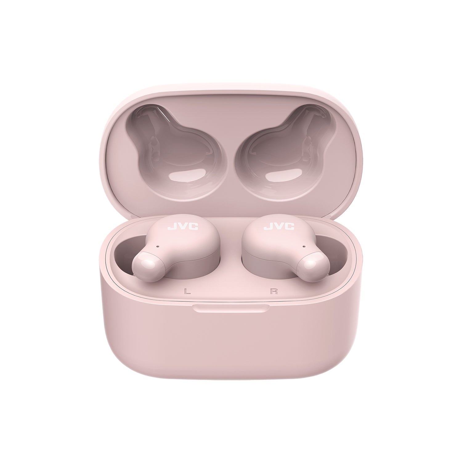 JVC HA-A18T-P - Écouteurs Intra-Auriculaires Marshmallow, Bluetooth 5.3, Avec Boitier de Racharge et Commandes Tactiles, Rose - Simple Boutique