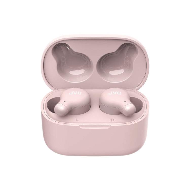 JVC HA-A18T-P - Écouteurs Intra-Auriculaires Marshmallow, Bluetooth 5.3, Avec Boitier de Racharge et Commandes Tactiles, Rose - Simple Boutique
