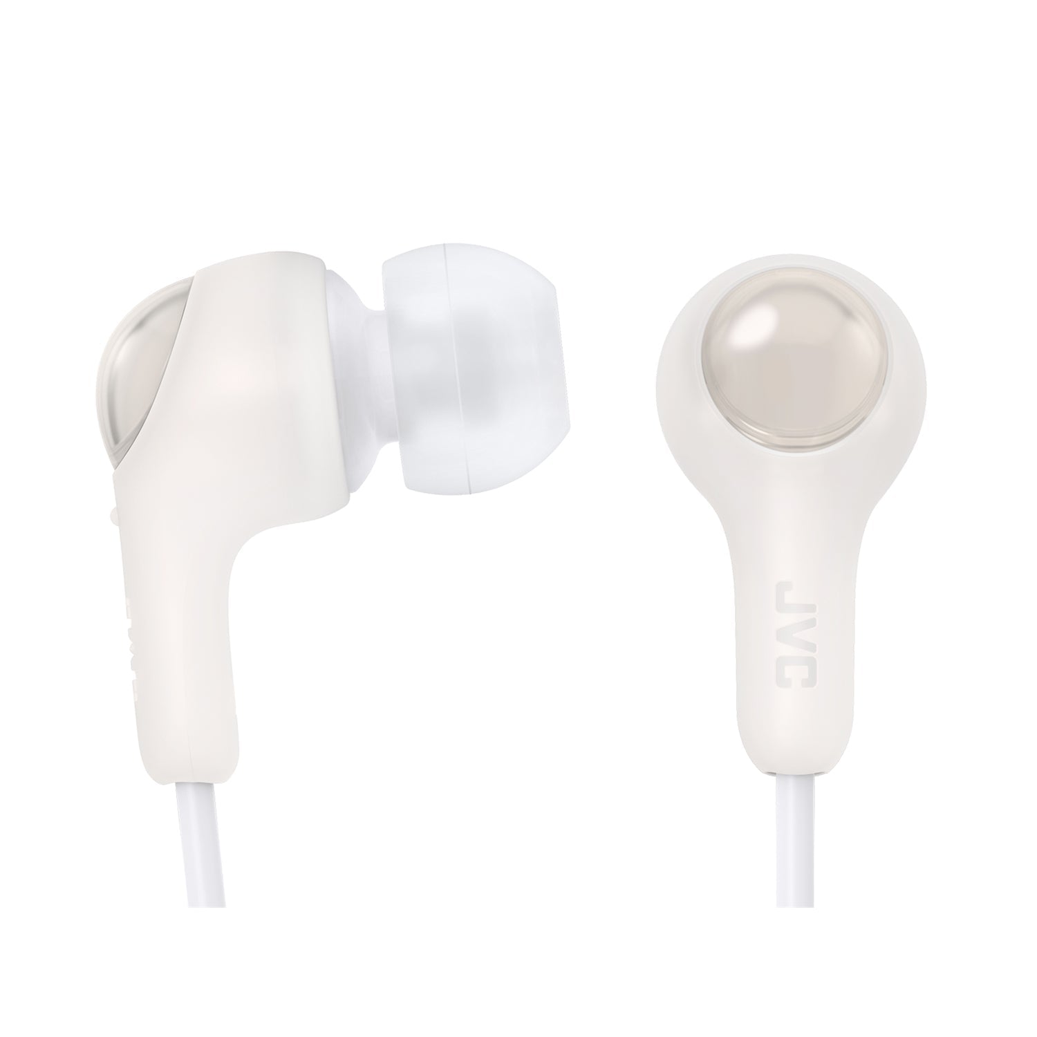 JVC HA-FR9UC-W - Écouteurs Gumy Connect Intra-Auriculaires Filaires USB Type-C Avec Télcommande et Microphone Intégrés, Blanc - Simple Boutique