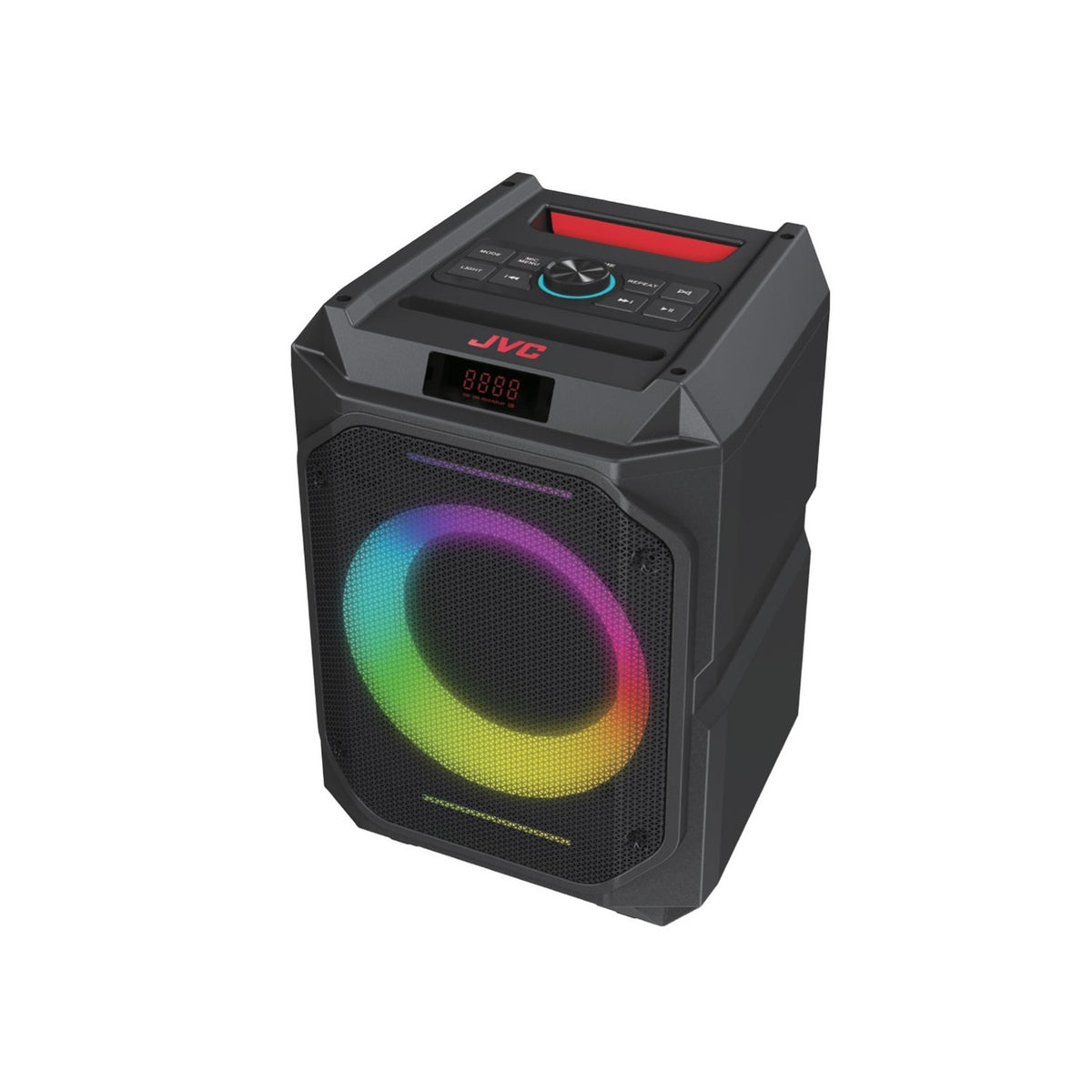 JVC - Haut-Parleur de Fête Sans-Fil Kaboom 45 W, Woofer 6,5 po, Karaoké, Éclairage DEL, IPX5, Noir - Simple Boutique