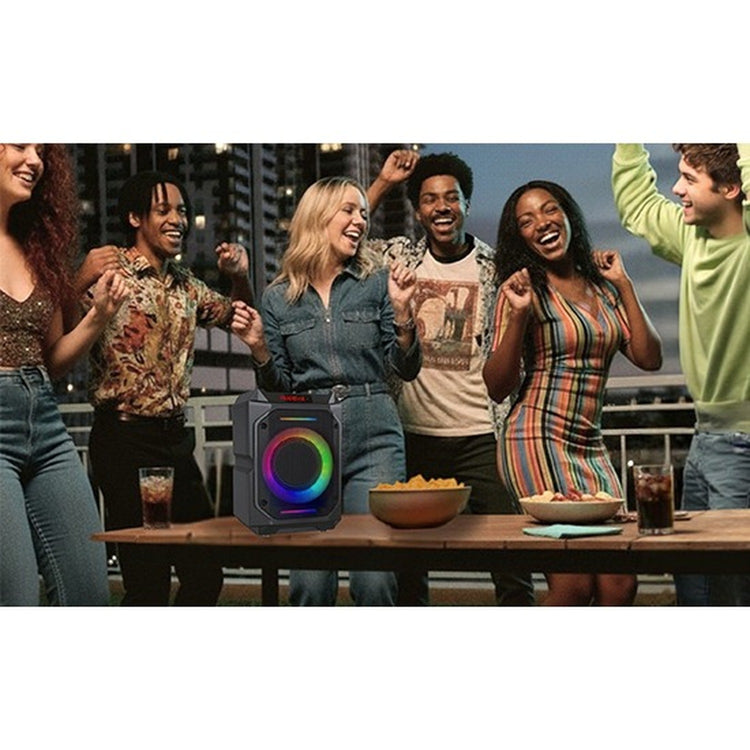 JVC - Haut-Parleur de Fête Sans-Fil Kaboom 45 W, Woofer 6,5 po, Karaoké, Éclairage DEL, IPX5, Noir - Simple Boutique