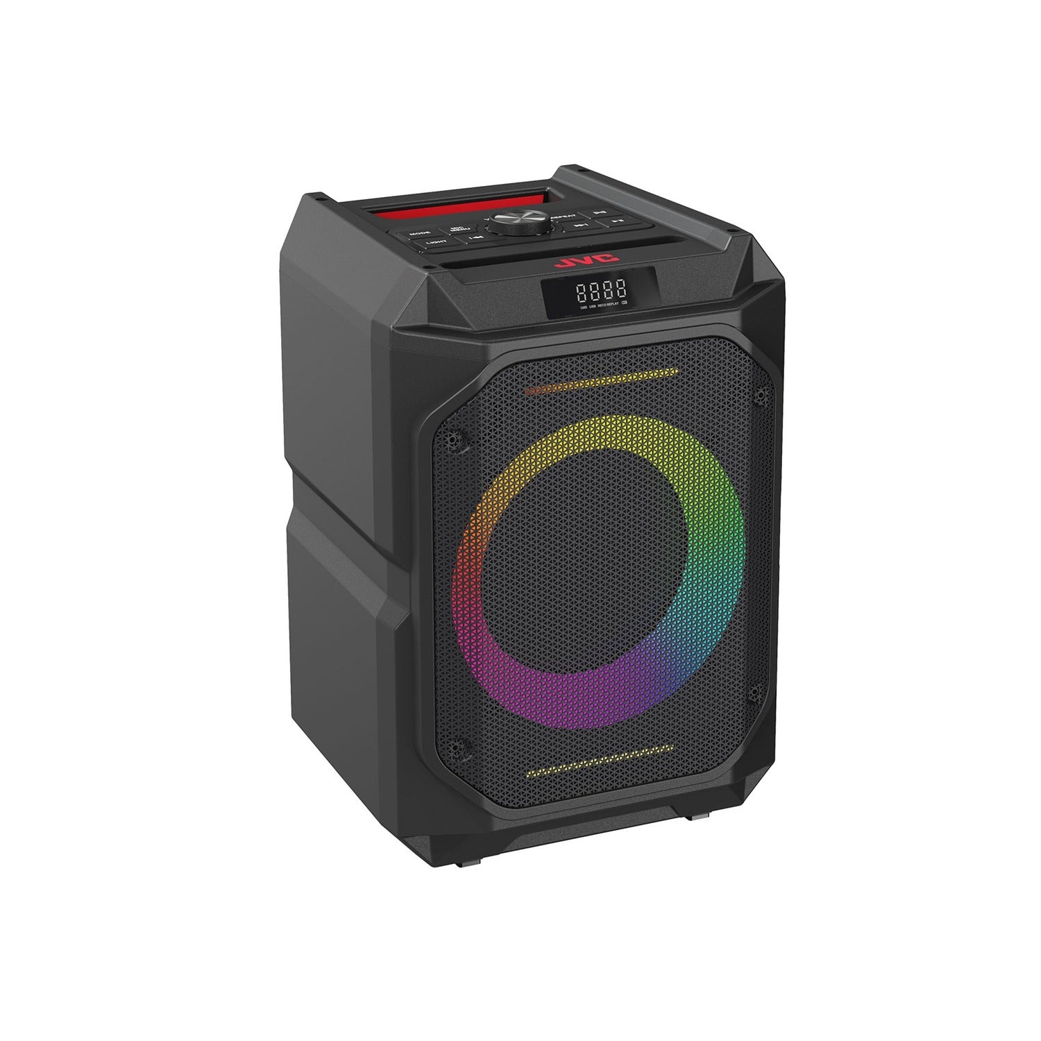 JVC - Haut-Parleur de Fête Sans-Fil Kaboom 45 W, Woofer 6,5 po, Karaoké, Éclairage DEL, IPX5, Noir - Simple Boutique