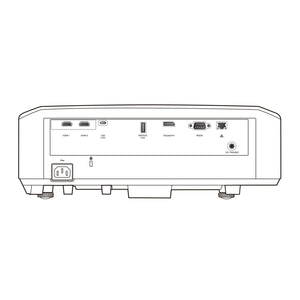 JVC LX-NZ30W - Projecteur de Cinéma Maison DLP, 4K UHD/HDR, 3300 Lumens, Avec Télécommande, Blanc - Simple Boutique