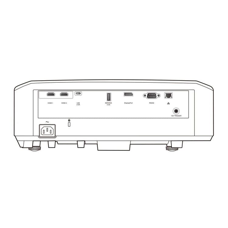 JVC LX-NZ30W - Projecteur de Cinéma Maison DLP, 4K UHD/HDR, 3300 Lumens, Avec Télécommande, Blanc - Simple Boutique