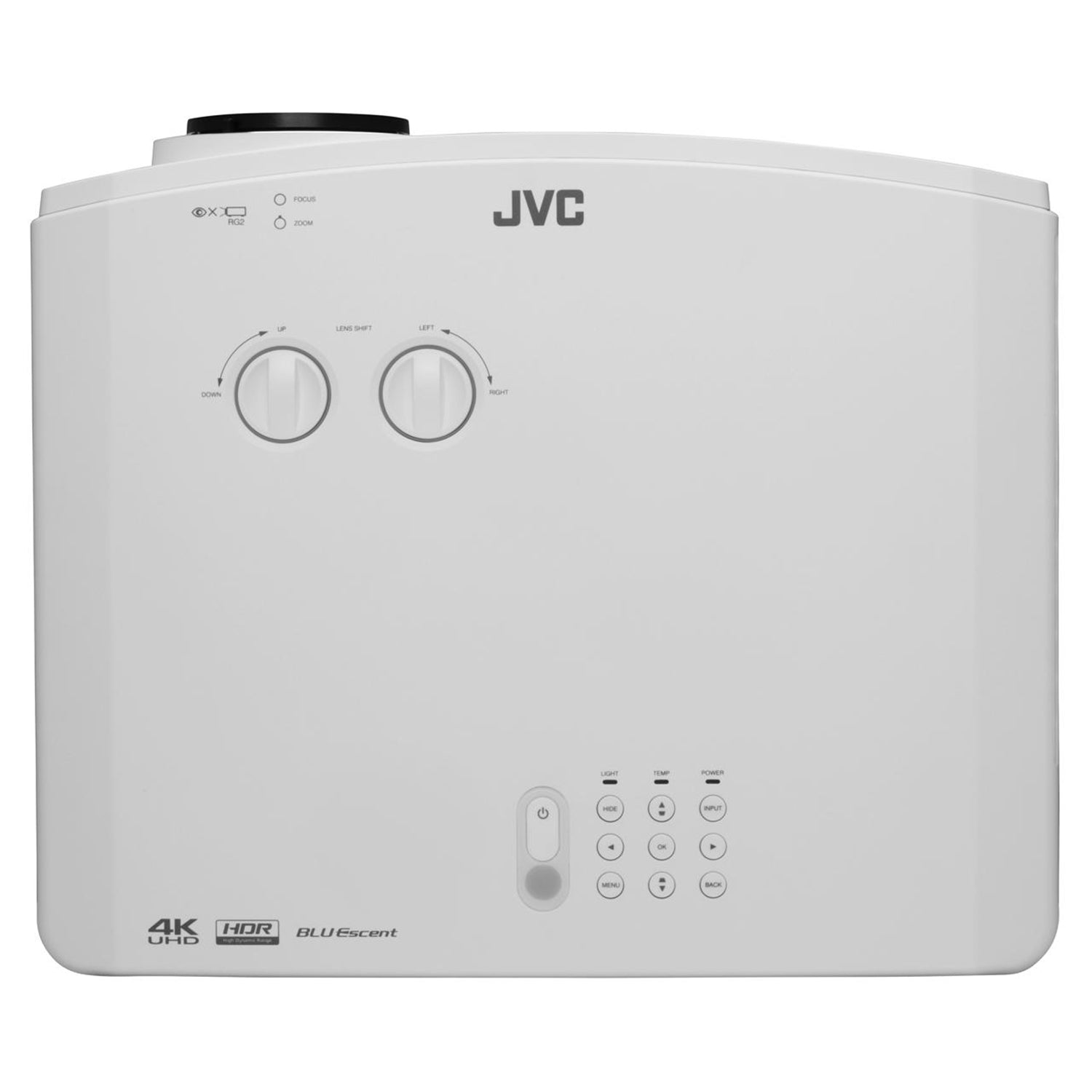JVC LX-NZ30W - Projecteur de Cinéma Maison DLP, 4K UHD/HDR, 3300 Lumens, Avec Télécommande, Blanc - Simple Boutique