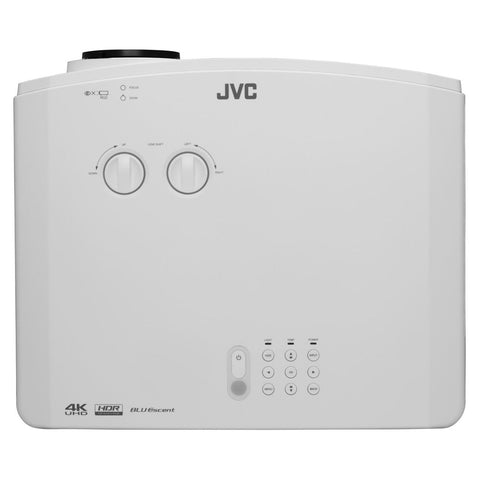 JVC LX-NZ30W - Projecteur de Cinéma Maison DLP, 4K UHD/HDR, 3300 Lumens, Avec Télécommande, Blanc