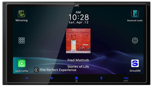 JVC – Récepteur Multimédia 7" HD, Apple CarPlay / Android Auto Sans Fil, Wi-Fi, HDMI, Bluetooth, Compatible SiriusXM - KW-M795BW - Simple Boutique