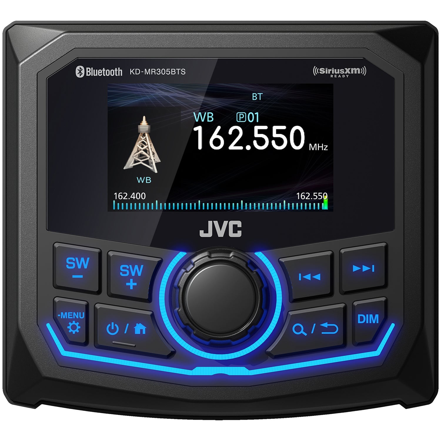JVC - Récepteur Multimédia Numérique Marine/MotorSports avec Écran Couleur 2.7" et Bluetooth - Simple Boutique