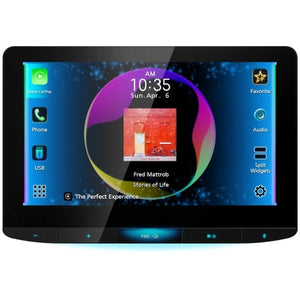 JVC - Récepteur Multimédia Numérique avec Écran Flottant HD de 10,1 po, Apple CarPlay et Android Auto Sans Fil, Pour Voiture, Noir - Simple Boutique