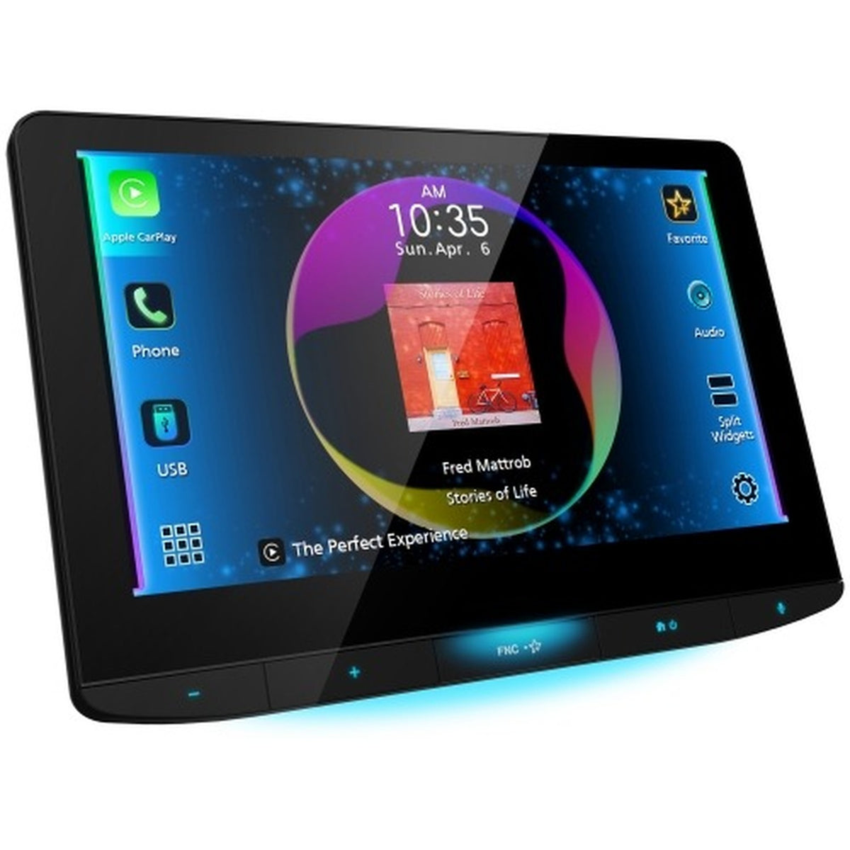 JVC - Récepteur Multimédia Numérique avec Écran Flottant HD de 10,1 po, Apple CarPlay et Android Auto Sans Fil, Pour Voiture, Noir - Simple Boutique