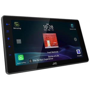 JVC - Récepteur Multimédia Numérique avec Écran Flottant HD de 9 po, Apple CarPlay et Android Auto Sans Fil, HDMI, Pour Voiture, Noir - Simple Boutique