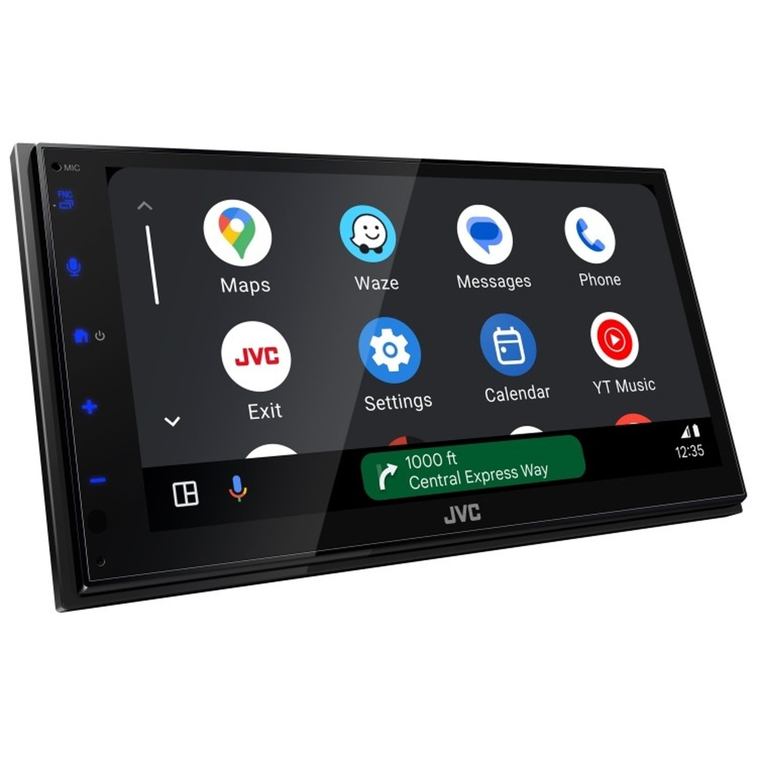 JVC - Récepteur Multimédia Numérique avec Écran Tactile de 6,8 po, Apple CarPlay et Android Auto, Bluetooth, Pour Voiture, Noir - Simple Boutique