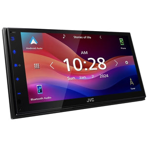 JVC - Récepteur Multimédia Numérique avec Écran Tactile de 6,8 po, Apple CarPlay et Android Auto, Bluetooth, Pour Voiture, Noir - Simple Boutique