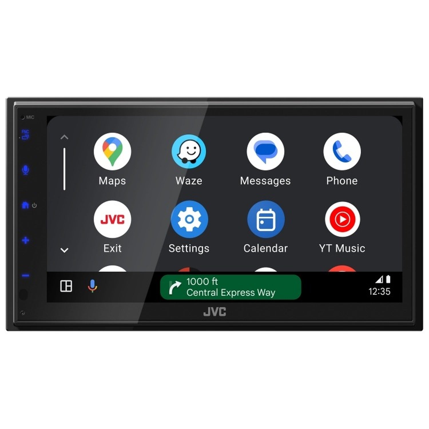JVC - Récepteur Multimédia Numérique avec Écran Tactile de 6,8 po, Apple CarPlay et Android Auto, Bluetooth, Pour Voiture, Noir - Simple Boutique