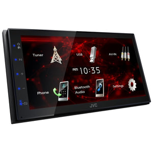 JVC - Récepteur Multimédia Numérique avec Écran Tactile de 6,8 po, Mise en Miroir USB Android, Bluetooth, Pour Voiture, Noir - Simple Boutique