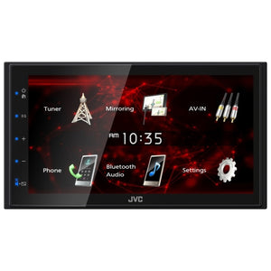 JVC - Récepteur Multimédia Numérique avec Écran Tactile de 6,8 po, Mise en Miroir USB Android, Bluetooth, Pour Voiture, Noir - Simple Boutique