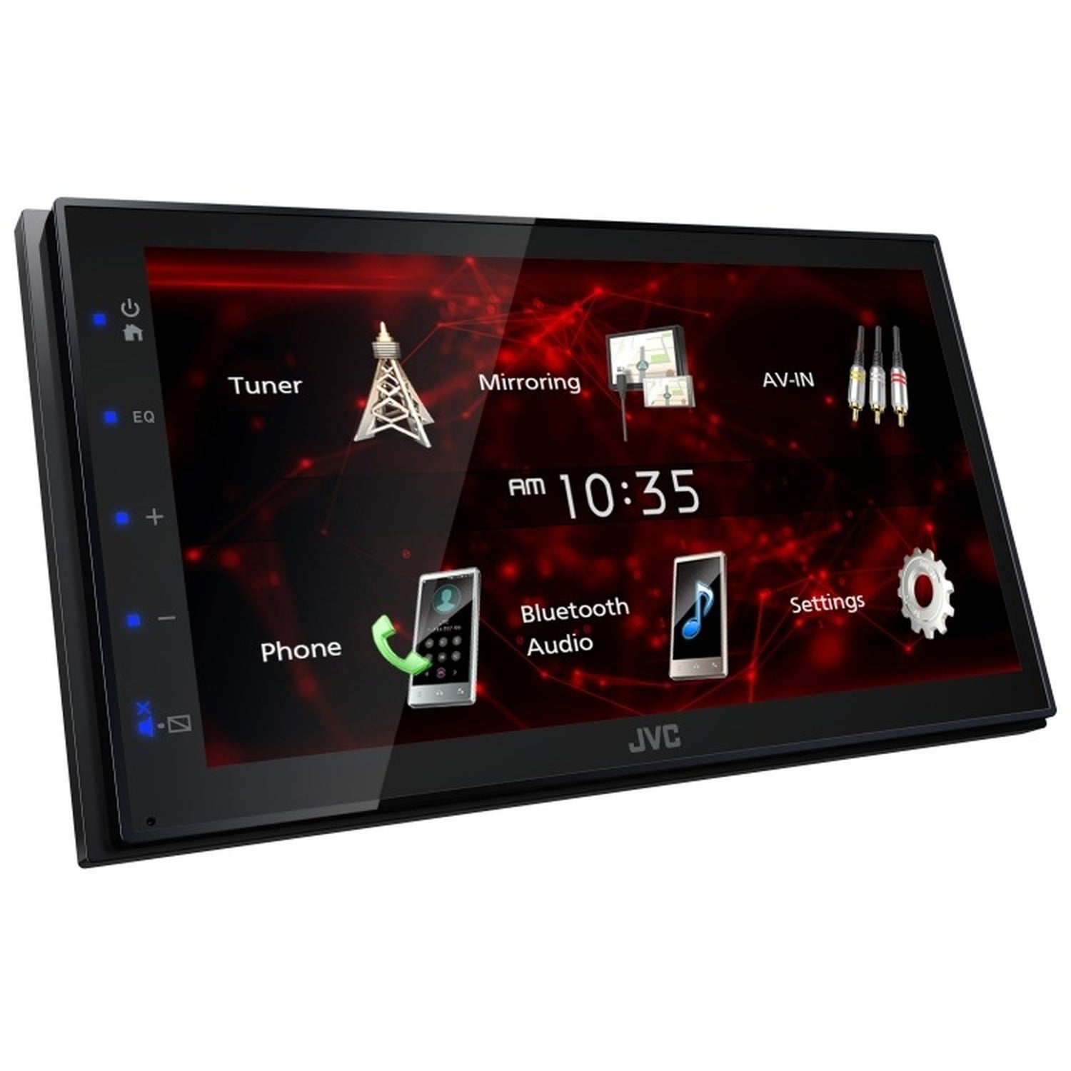 JVC - Récepteur Multimédia Numérique avec Écran Tactile de 6,8 po, Mise en Miroir USB Android, Bluetooth, Pour Voiture, Noir - Simple Boutique