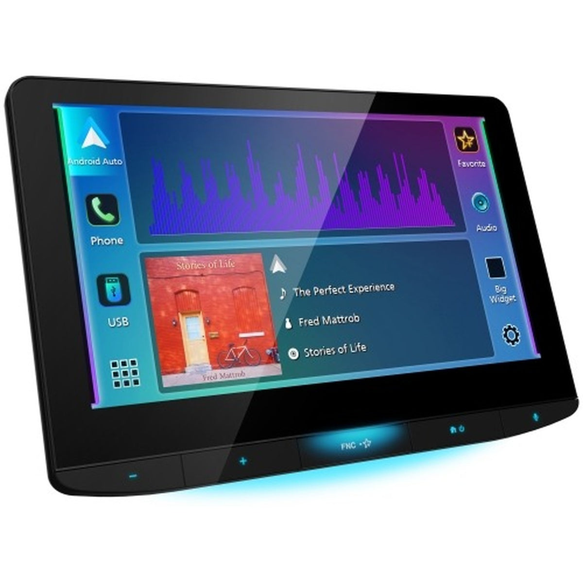 JVC - Récepteur Multimédia de Remplacement Direct avec Écran Flottant HD de 10,1 po, Apple CarPlay et Android Auto Sans Fil, Pour Voiture, Noir - Simple Boutique