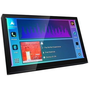 JVC - Récepteur Multimédia de Remplacement Direct avec Écran HD de 8 po, Apple CarPlay et Android Auto Sans Fil, Pour Voiture, Noir - Simple Boutique