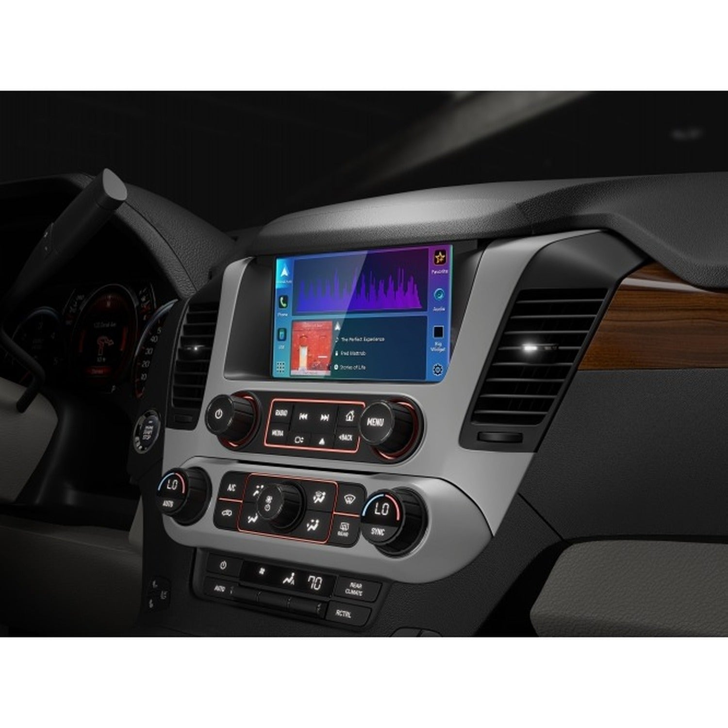 JVC - Récepteur Multimédia de Remplacement Direct avec Écran HD de 8 po, Apple CarPlay et Android Auto Sans Fil, Pour Voiture, Noir - Simple Boutique