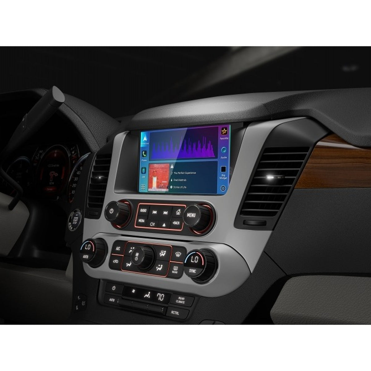 JVC - Récepteur Multimédia de Remplacement Direct avec Écran HD de 8 po, Apple CarPlay et Android Auto Sans Fil, Pour Voiture, Noir - Simple Boutique