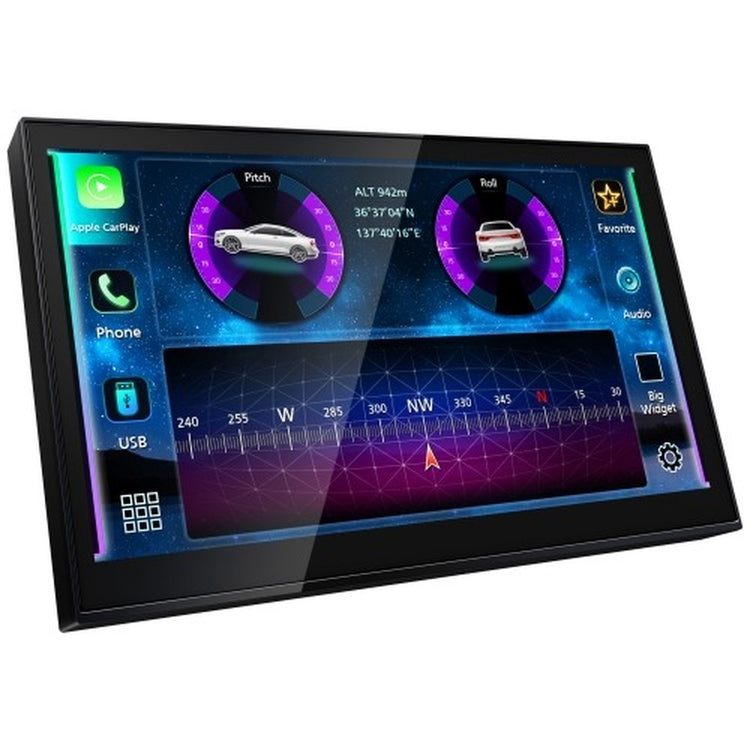 JVC - Récepteur Multimédia de Remplacement Direct avec Écran HD de 8 po, Apple CarPlay et Android Auto Sans Fil, Pour Voiture, Noir - Simple Boutique
