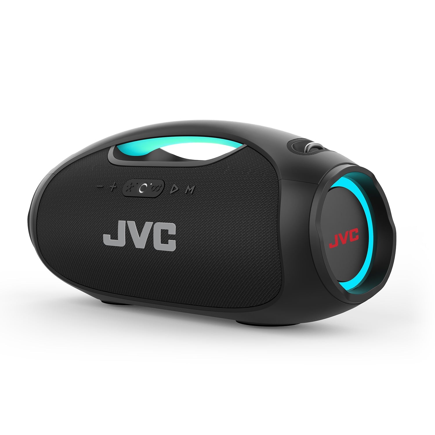 JVC SP-PA15BT - Haut-Parleur Boom-Box Sans-Fil, Pile Rechargeable Longue Duré, Lumière RVB, Noir - Simple Boutique