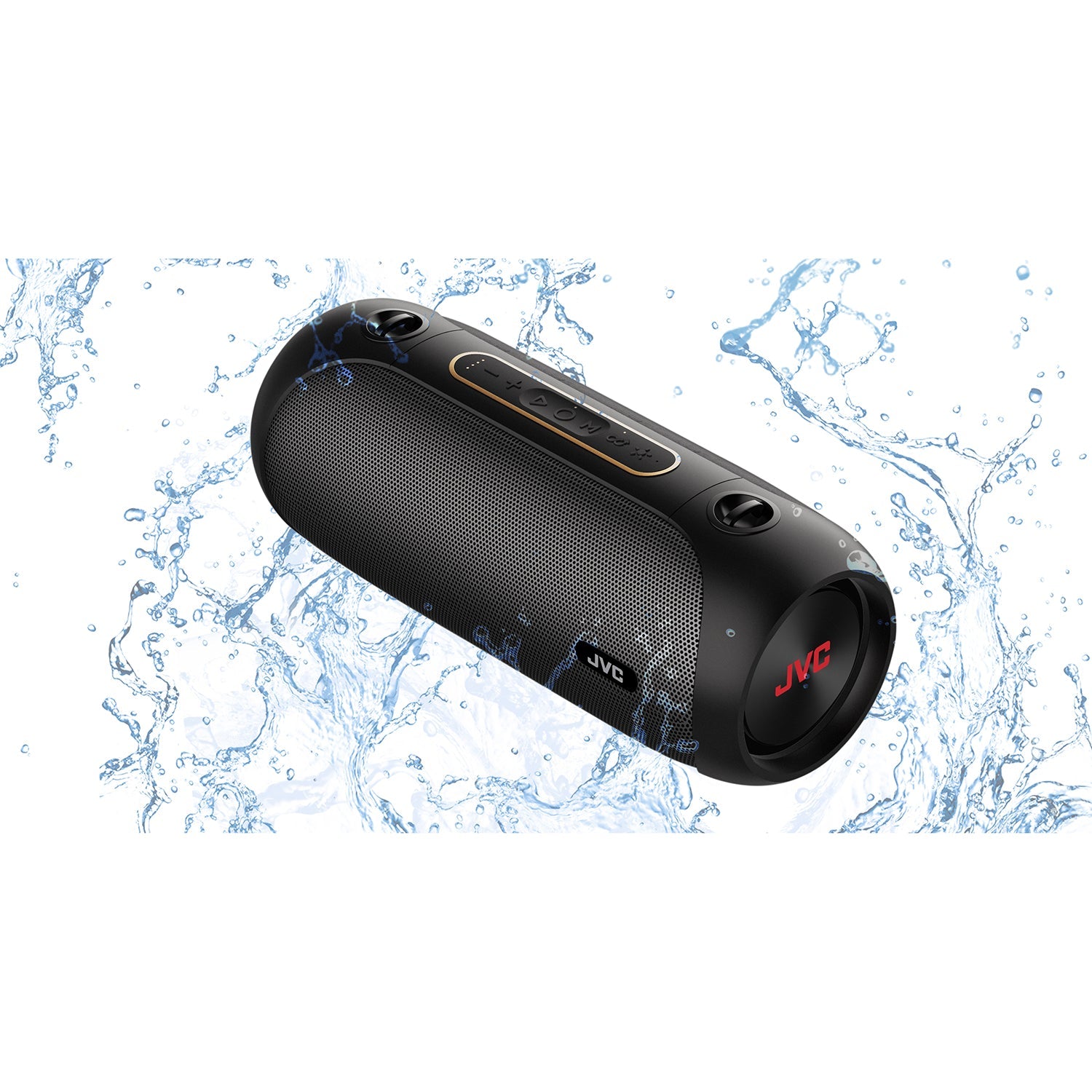 JVC SP-PA7BT - Haut-Parleur Portatif Sans-Fil, Pile Rechargeable Longue Duré, Lumière RVB, Noir - Simple Boutique
