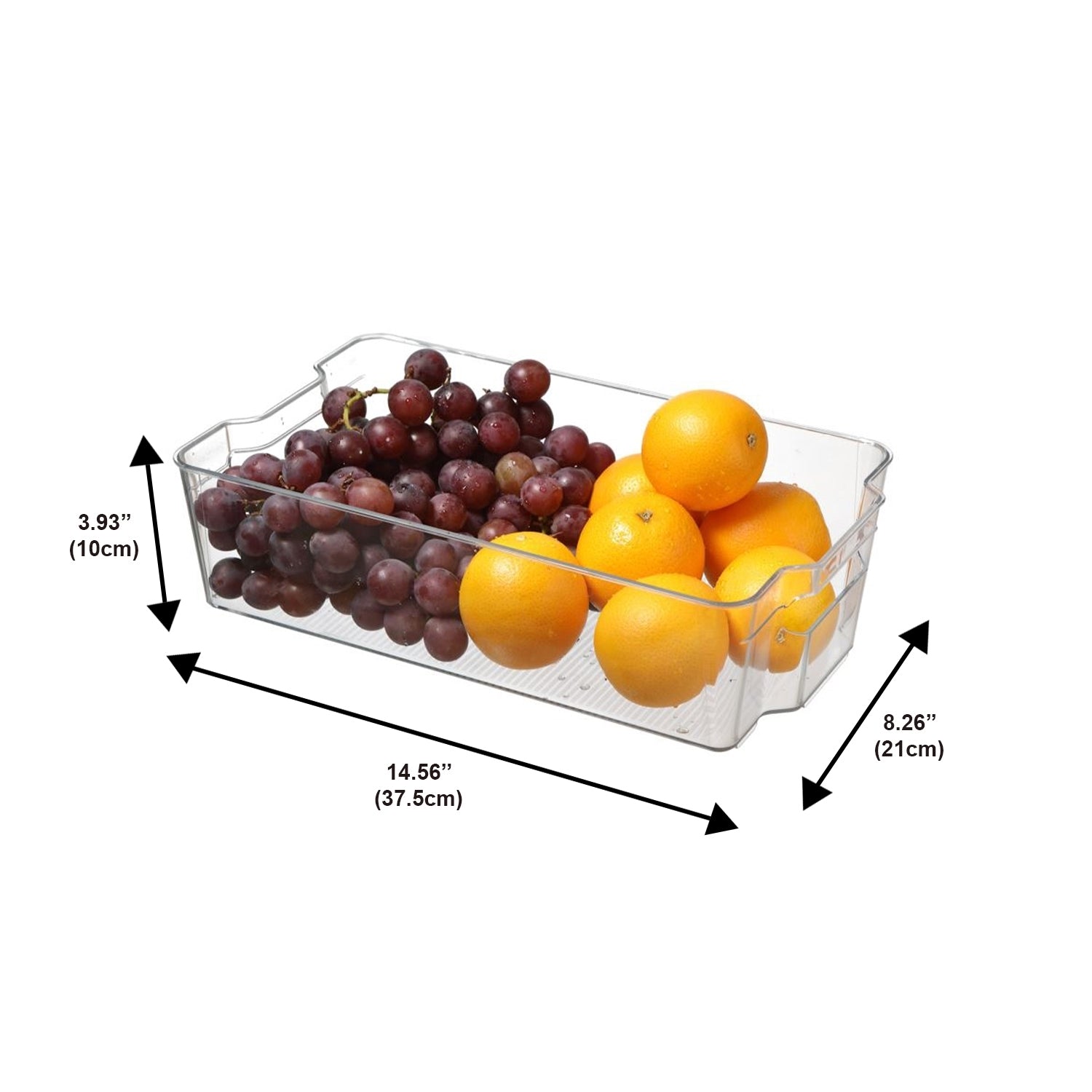 Jessar - Ensemble de 2 Organisateurs de Rangement pour Réfrigérateur ou Congélateur, 37,5 X 21 X 10cm - Simple Boutique