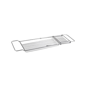 Jessar - Plateau Pour Le Bain Ajustable S'adaptant à la Plupart des Baignoires, Argenté - Simple Boutique