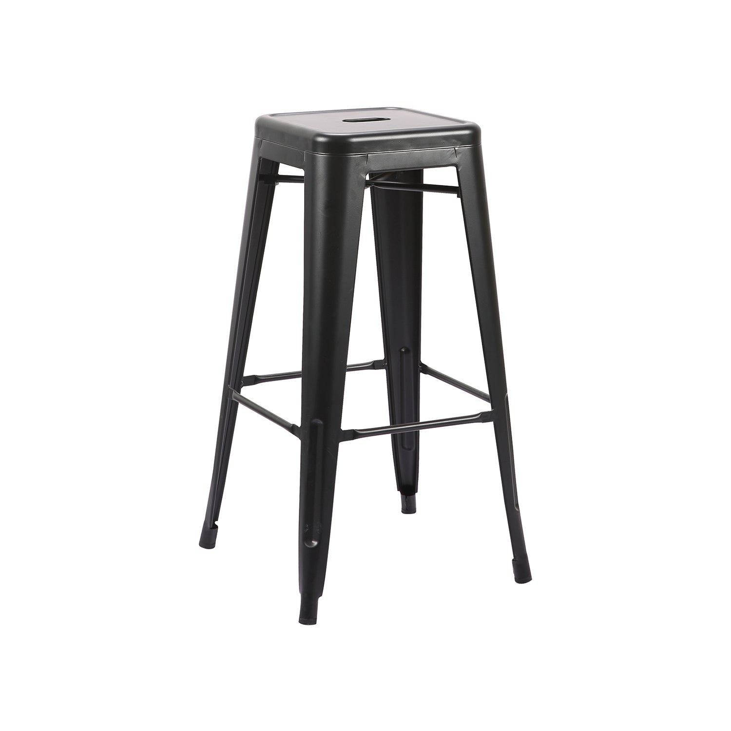 Jessar - Tabourets pour Comptoir de la Collection Baltimore, Ensemble de 4, Noir - Simple Boutique