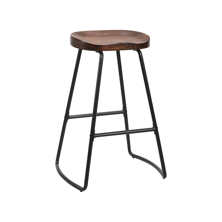 Jessar - Tabourets pour Comptoire de la Collection Graham, Ensemble de 4, Brun - Simple Boutique